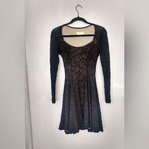 🕶️90s Cache Lace Dress Made In NYC By French Design
